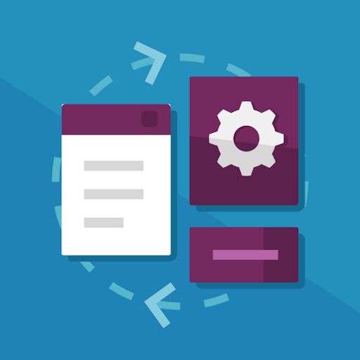 Cyclus met venster, tandwiel en component'